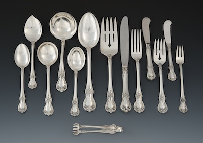 A Sterling Silver Dinner Tableware Service