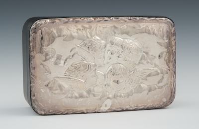 A Decorative Trinket Box with Repousse