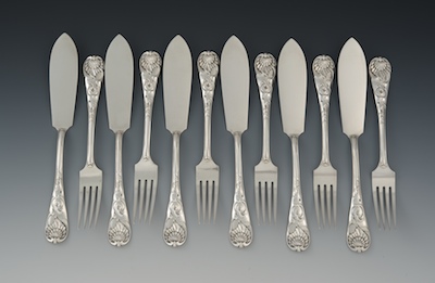 A Set of Antique English Sterling 13406a