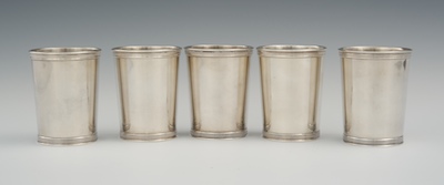 Five Sterling Silver Julip Cups 13406f