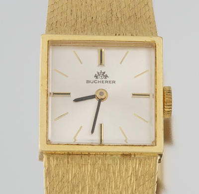 A Ladies Bucherer 18k Gold Watch 134087