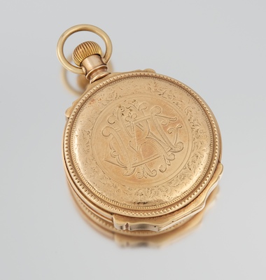 A Large 14k Gold Pocket Watch by