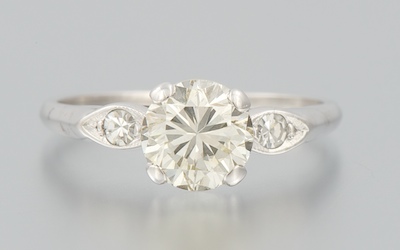 A Ladies Diamond Engagement Ring 13409f