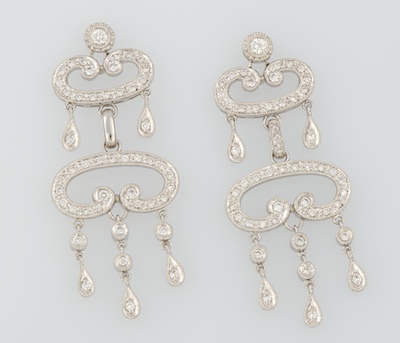 A Pair of 18k Gold and Diamond 1340cb