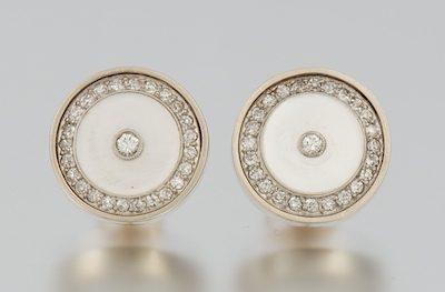 A Pair of Gold Diamond and Mother
