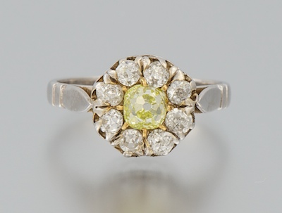 A Ladies White and Yellow Diamond 134134