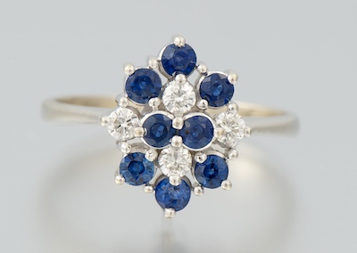 A Ladies Diamond and Sapphire 134164