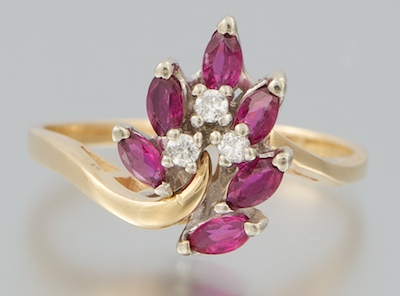 A Ladies Pink Sapphire and Diamond 134163