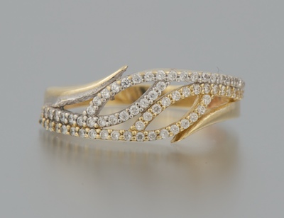 A Ladies Two Tone Gold and Diamond 134170