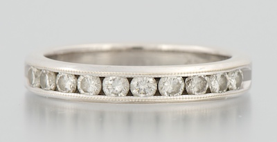 A Ladies' Diamond Band 14k white