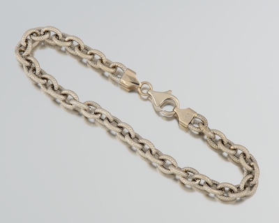 An 18k Gold Link Bracelet 18k white 134176