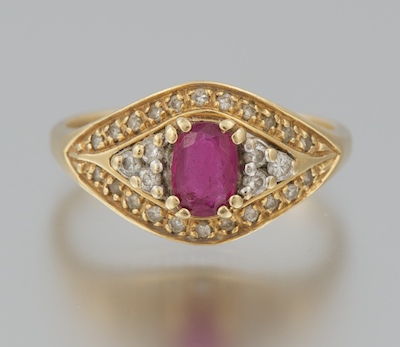 A Ladies Ruby and Diamond Ring 134182