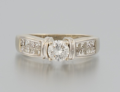 A Ladies Diamond Engagement Ring 134181
