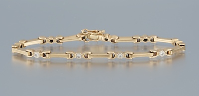 A Contemporary Design Diamond Bracelet 134198