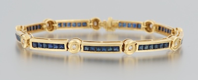 A Ladies' Sapphire and Diamond