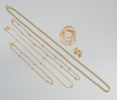 A Group of 14k Gold Jewelry Pieces