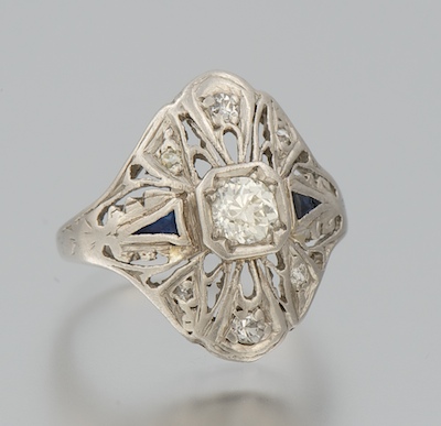 A Ladies Art Deco Diamond and 1341b2