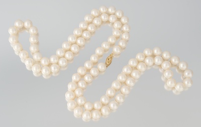 A 10MM Pearl Matinee Length Necklace 1341fd