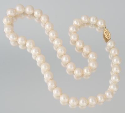 A Princess Length Pearl Necklace 1341f8