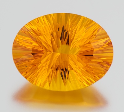 An Unmounted Golden Citrine Gemstone 13421b