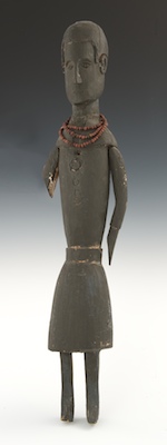 A Carved Wood Figure of an 18th 134221