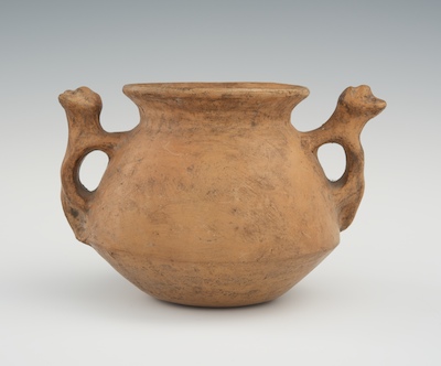 A Pre-Columbian Zoomorphic Pottery Vessel