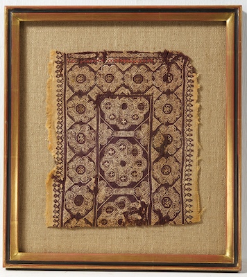 A Framed Coptic Textile Fragment 13426d