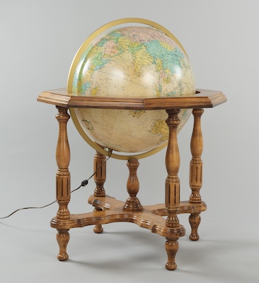 A 20" Heirloom Floor Globe by Replogle