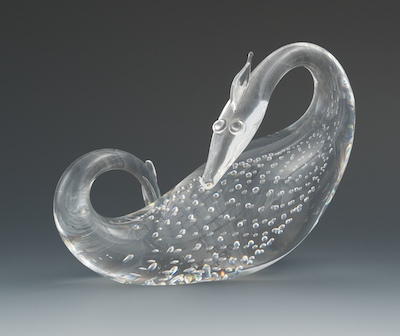 A Steuben Glass Dragon Ornamental