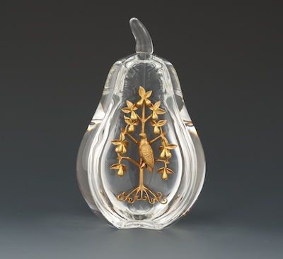 Steuben Partridge in Pear Tree A glass