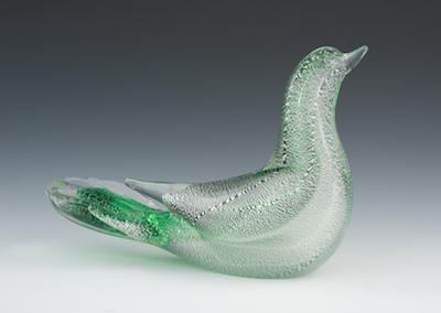 A Murano Glass Figure of a Bird