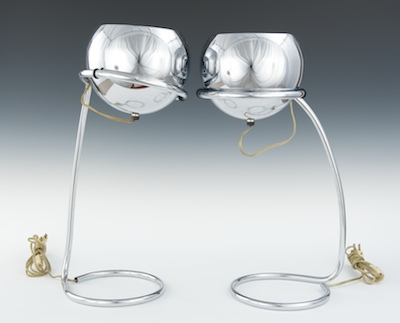 A Pair of Italian Design Chrome 1342ef