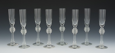 Eight Modern Cordial Glasses The