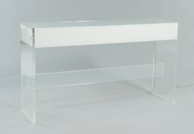 A Lucite Console Table Electrified