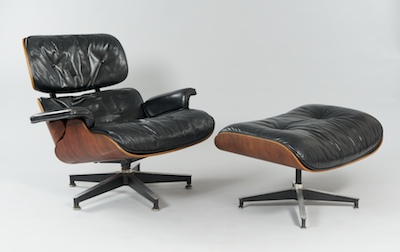 An Eames Lounge Chair and Ottoman