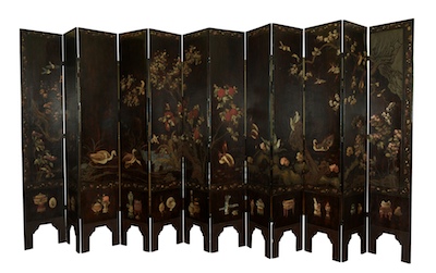 A Twelve-Panel Coromandel Screen