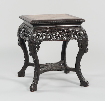 A Carved Chinese Wood Stand with 13431d