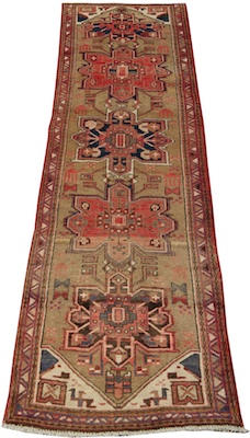 A Persian Heriz Runner Apprx. 9'-10"