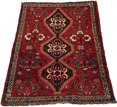 A Persian Shiraz Area Rug Apprx.