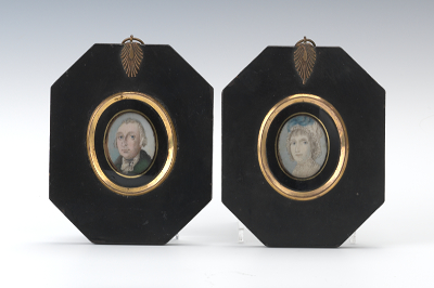A Pair of British Miniature Portraits 134344