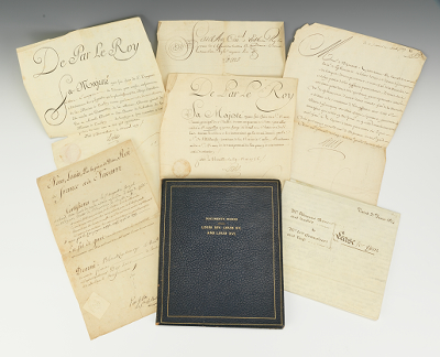 A Folio of Documents Signed Louis