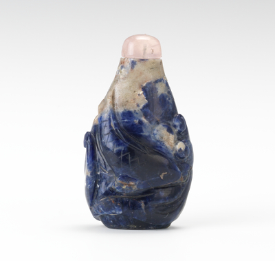 Carved Sodalite Snuff Bottle With 13440d