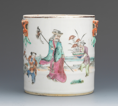 A Chinese Famille Rose Brushpot 134441
