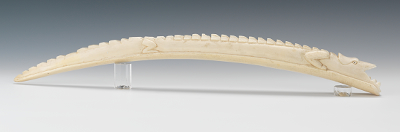 Ivory Tusk carved into Alligator