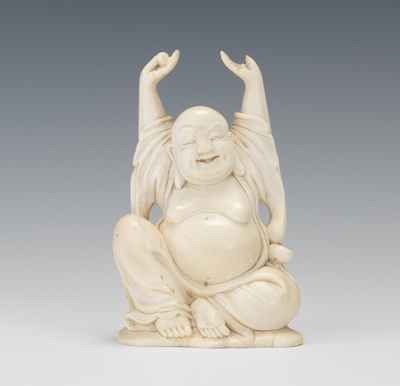 A Carved Ivory Figure of Buddha 134468