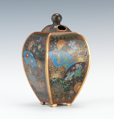 A Japanese Cloisonne Jar Four sided 134475