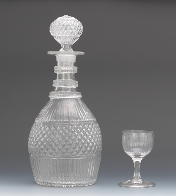 A Three Mold Decanter with Stopper 1344b9