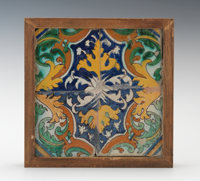 A Set of Four Portugese Tiles ca  1344dc