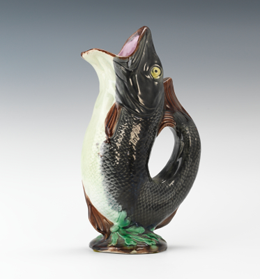 A Majolica Pitcher in the Form of a