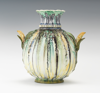 A Large French Majolica Vase with 1344fc